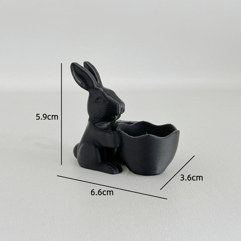 Easter Gift Bunny Home Ornaments With Basket Candy Basket Small Jewelry Storage Tray Storage Rack