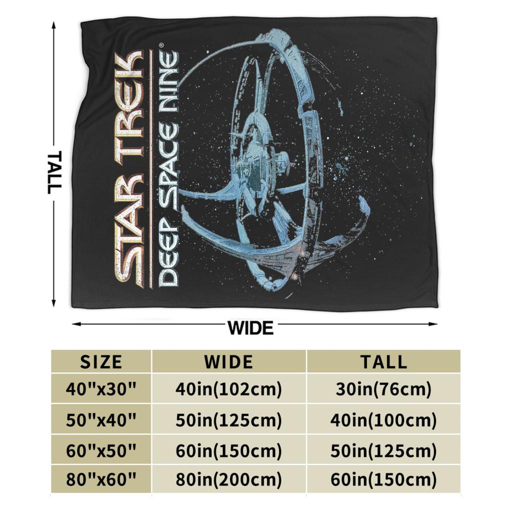 Stars Treks Deep Space Nine Space Blanket Fleece  Multi-function Lightweight Thin Throw Blanket for Bed Couch Bedspread