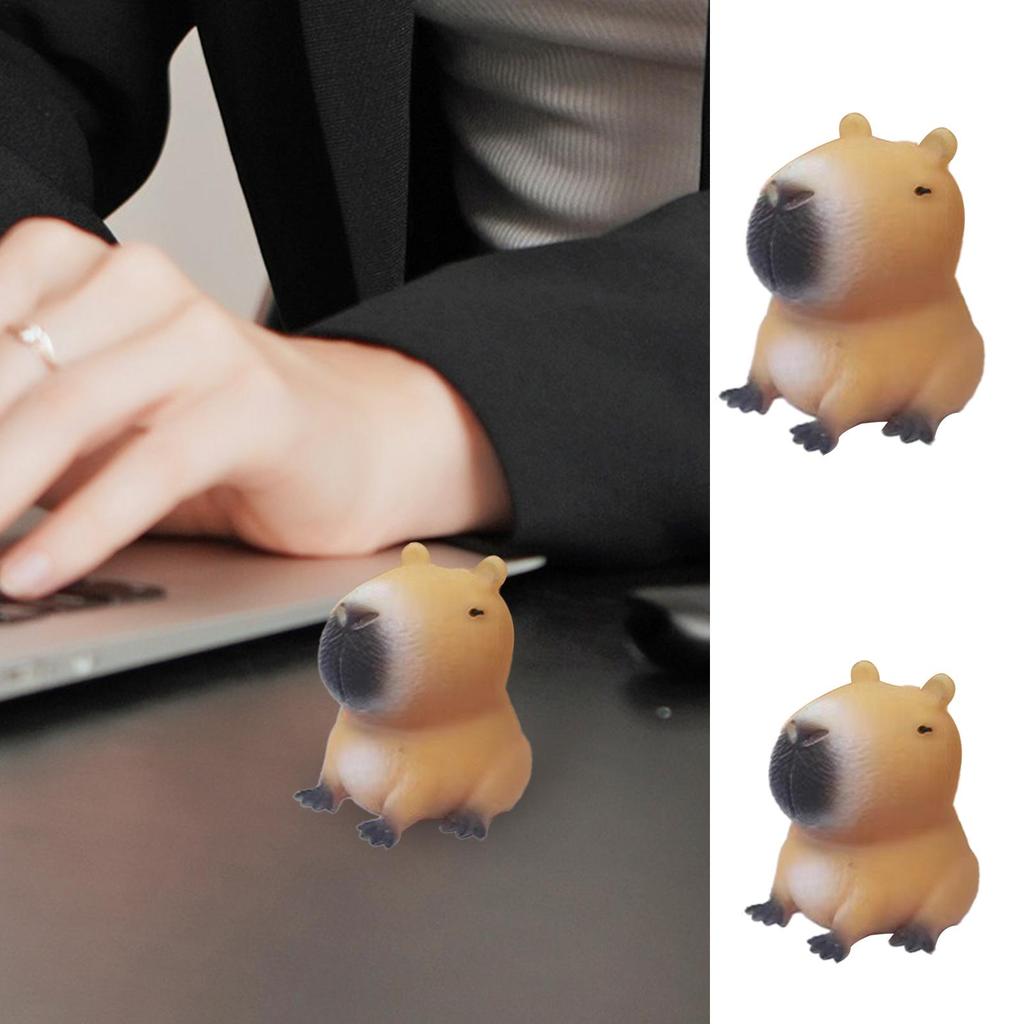 Capybara Quick Rebound Squeeze Toy Kawaii Brown Squeeze Toys Cartoon Capybara Stress Relief Decompressio n Sensory Toys Adults