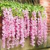 Artificial Wisteria Flowers Fake Wisteria Vine Hanging Garland Faux Silk Flower String for Wedding Arch Ceremony Party Garden Home Backdrop Decor