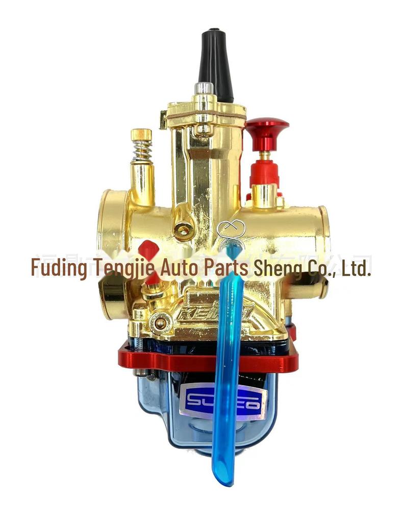Gold-plated High-Speed Adjustable Carburetor for Motorcycle Modifications - PWK28-34mm