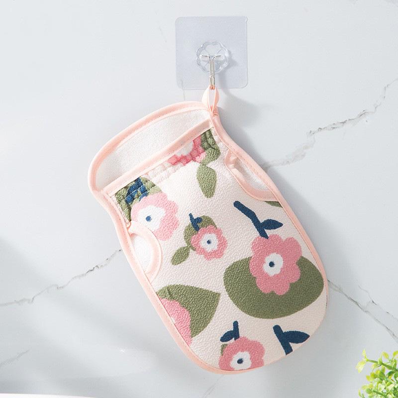 

Double-Sided Exfoliating Bath Towel with Bath Flower - Ideal for Removing Dirt & Dead Skin, Long Back Scrubber for Women.