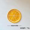 Handmade Crochet Crochet Fruit Coasters Fruit Shaped Decorative Drink Coasters  Living Room Decor