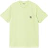 Carhartt WIP Logo Patch Pocket Short Sleeve T-Shirt Men Tops Green I030434-2P6-XX