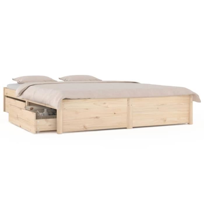 VidaXL Bed Frame with Drawers 140x200 Cm 3103513