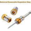 2Pcs 6.35mm Universal Removable for Screwdriver Bits Magnet Driver Magnetic Ring Hand Tools