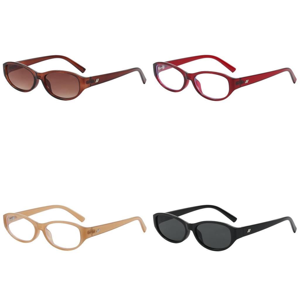 Retro Cat Eye Nonglare Glasses For Adults Ultra Thin Optical Frame For Office Use