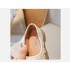 Girls' Princess Style Shoes Solid Color Bowknot Pearl Soft-Sole Casual Flats for Toddlers Elegant Lace Wedding Shoes for Girls
