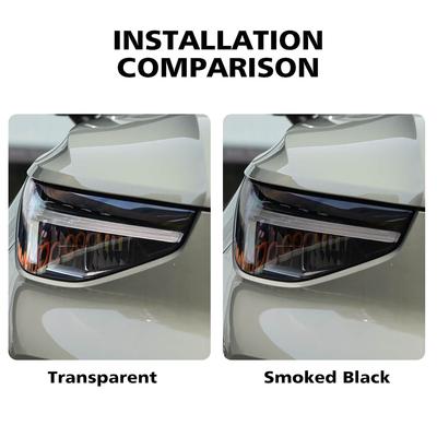 Premium High-Gloss Smoke Black TPU Headlight Protection Film for Volvo C40 EC40 2026-2026 Pre-Cut PPF Anti-Scratch Vinyl Kit