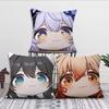 Honkai Star Rail face Cute Q-version w cushion cover Pillow Cover Decoration Room Home Sofa living Office Car Nordic Simplicity