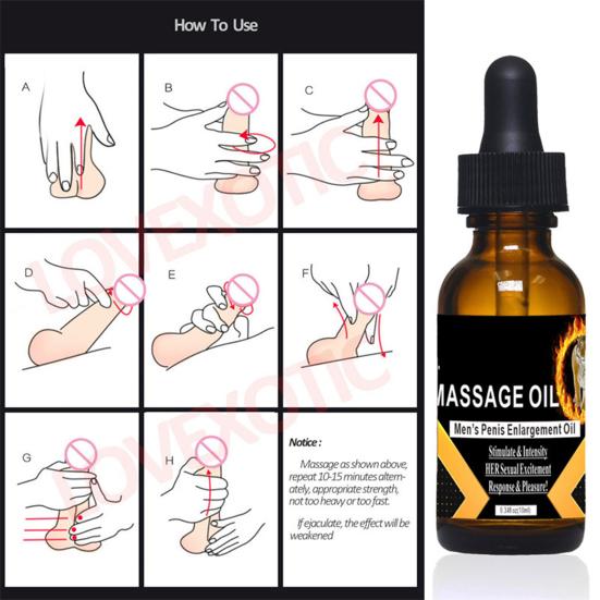 Yousheng 10ml Enlargement Essential Oil Effective Long Lasting Gentle Men Penis Enlargement Massage Oil for Lovers