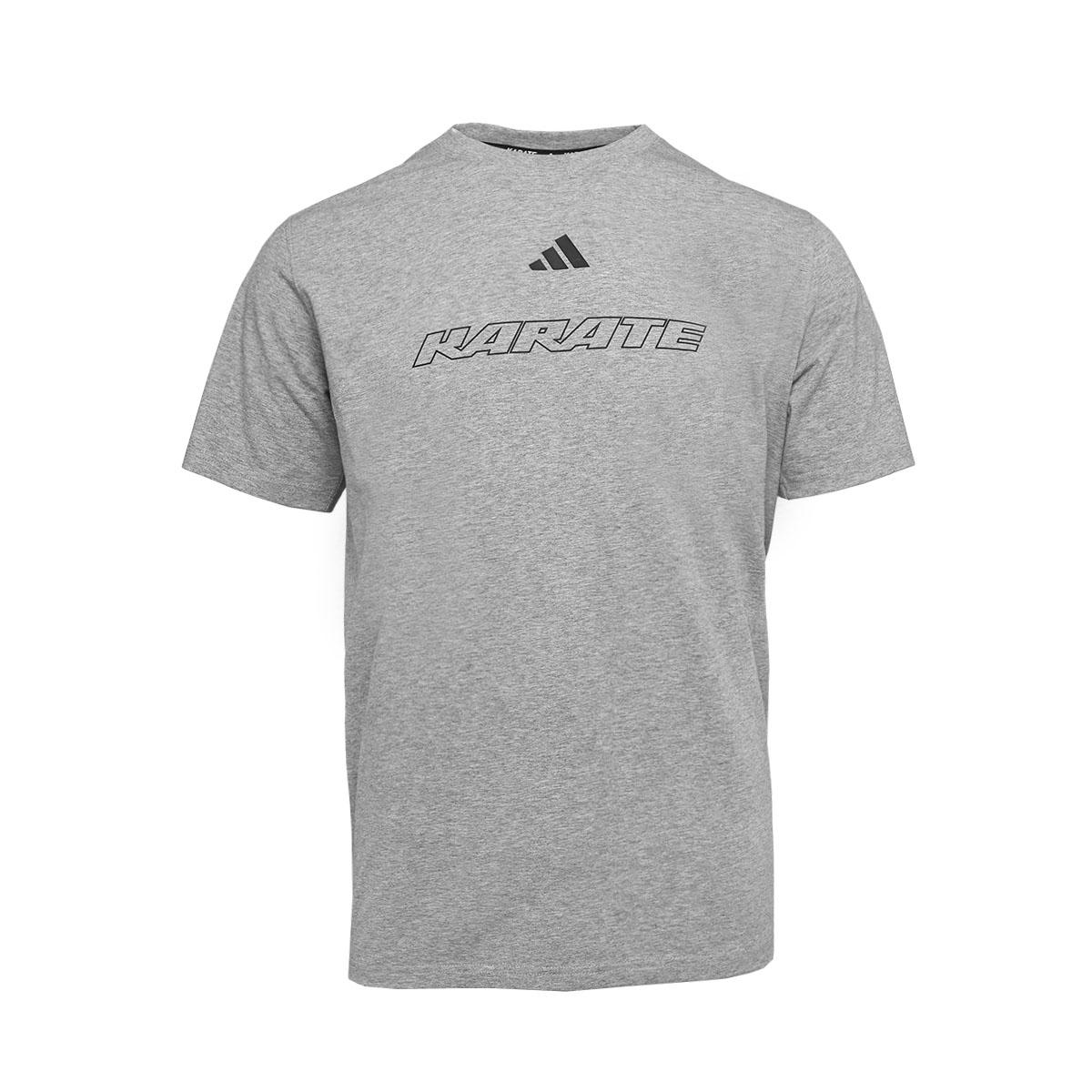 

Adidas Karate Series Comfortable Breathable Casual Versatile Sports Training Fitness Short Sleeve T-Shirt Unisex Tops CLTS26K1-GYB L