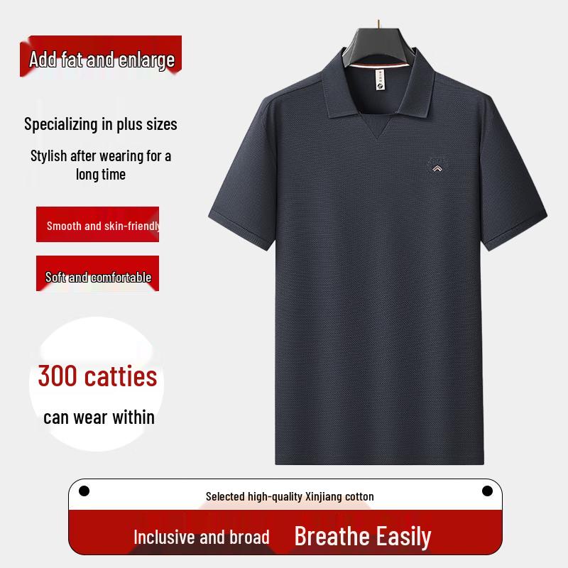 

Men s Plus Size Short Sleeve Polo Shirt 8XL