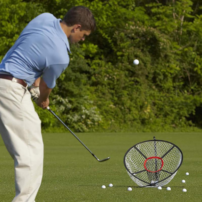 1Pc Golf Chipping Net Foldable Golfing Practice Net Outdoor/Indoor Target Accessories Practice Swing Game