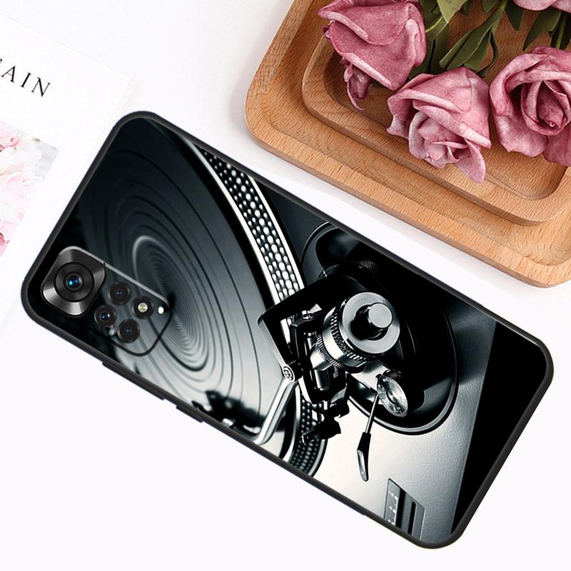 Vinyl DJ Record Art Case For Xiaomi Redmi Note 9 10 11 12 13 14 Pro 9S 10S 11S 12S Redmi 14C 13C 10C 12C Cover
