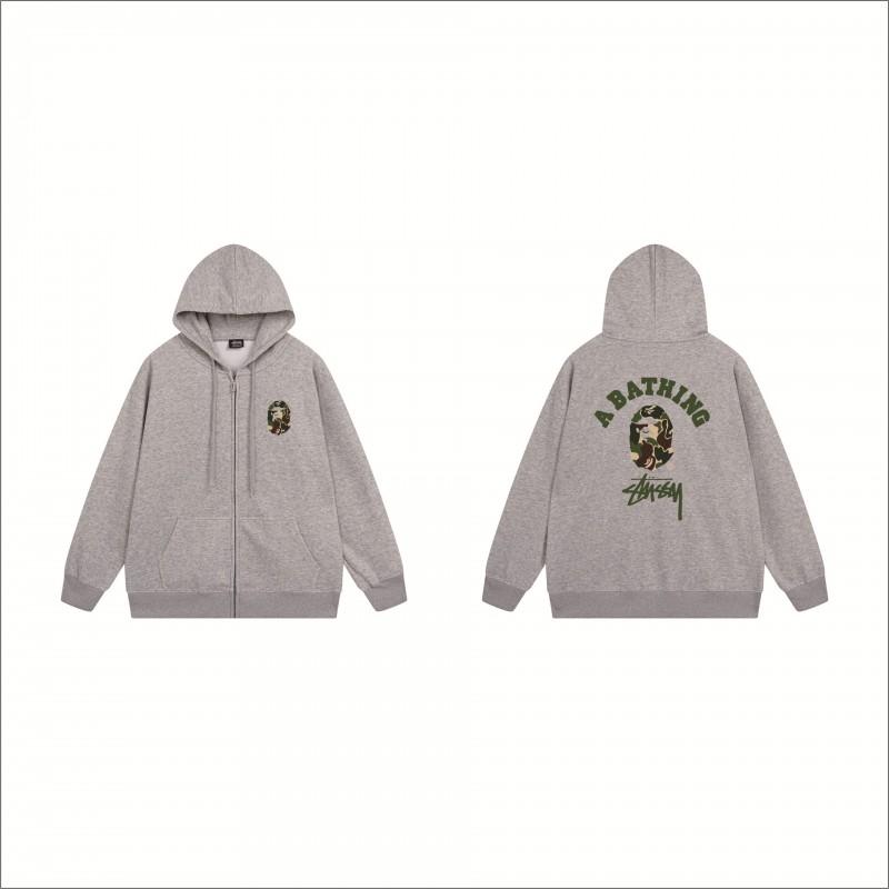 Stu Print Kapuzenpullover Langarm Herren Damen Winter Freizeit Übergroß Pullover