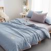 Cotton Solid Color Summer Quilt - Lightweight & Breathable for Dorms and Homes