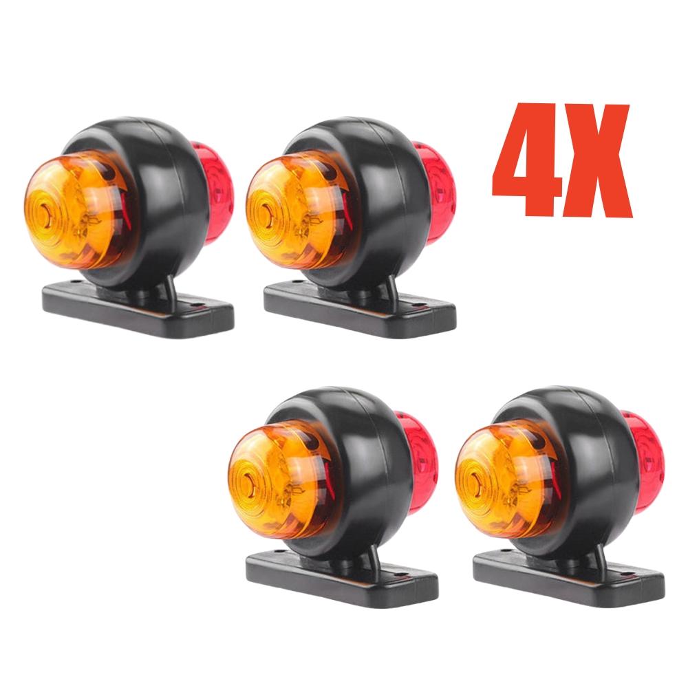 

4PCS Side Marker Lights Outline Lamp Car Truck Trailer Van 12V-24V Outline Marker LED Side Marker Truck Trailer Lights