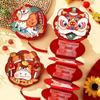 Folding Red Envelope for 2026 Year of the Horse - Waking Lion Design with Card Slot, Chinese New Year Pull-open Gift Bag