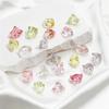 Acryl UV-beschichtete Quetschsteinperlen, Unregelmäßige Transparente Kristallperlen für DIY Handyketten & Basteln