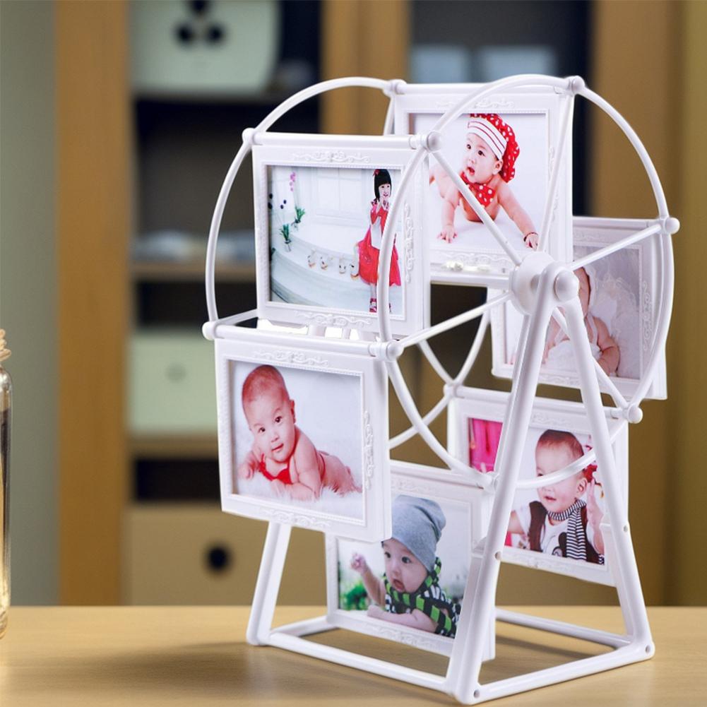 Creative Rotatable Ferris Wheel PhotoFrame Photo Frame Birthday Gift Photo Display Shelf Photo Frame Home Table Decoration