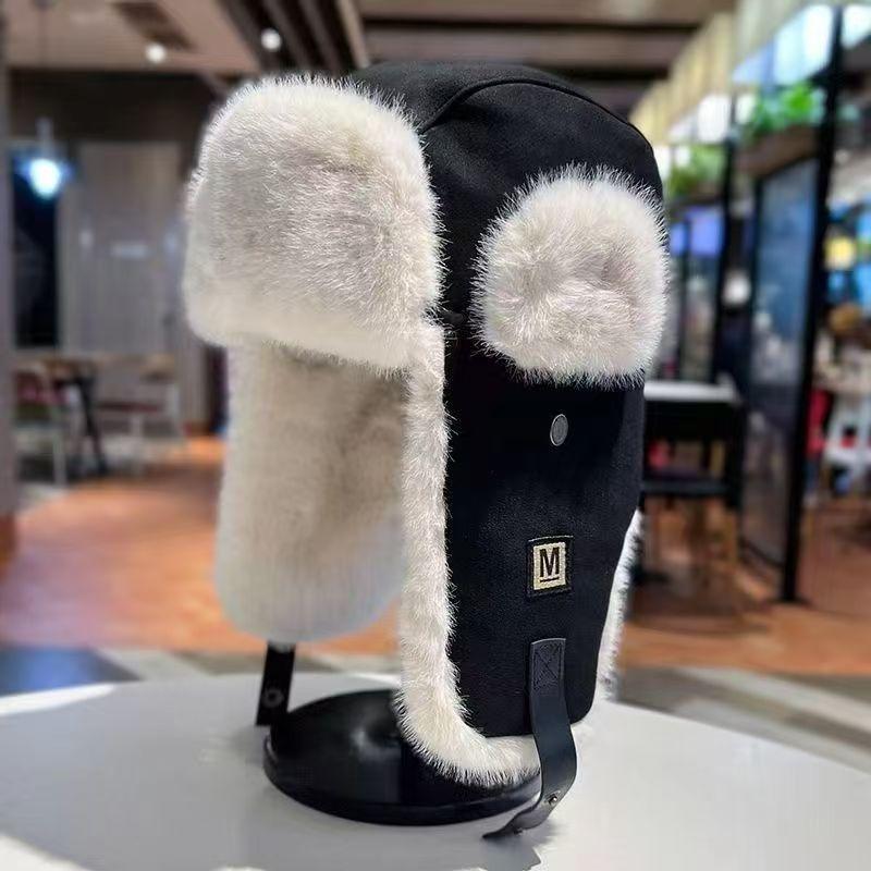 In Autumn and Winter, Men and Women Outdoor Cycling, Cold-proof and Warm Cotton Hats, Piled and Thickened Versatile Flying Hats