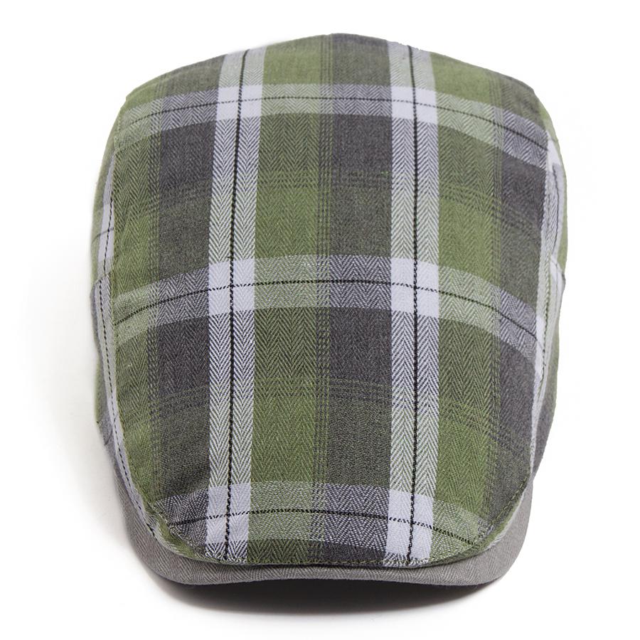 Summer Plaid Thin Beret Women Men Fashion Vintage Visor Hat Casual Female Newsboy Caps Retro Flat Cap For Spring Autumn New