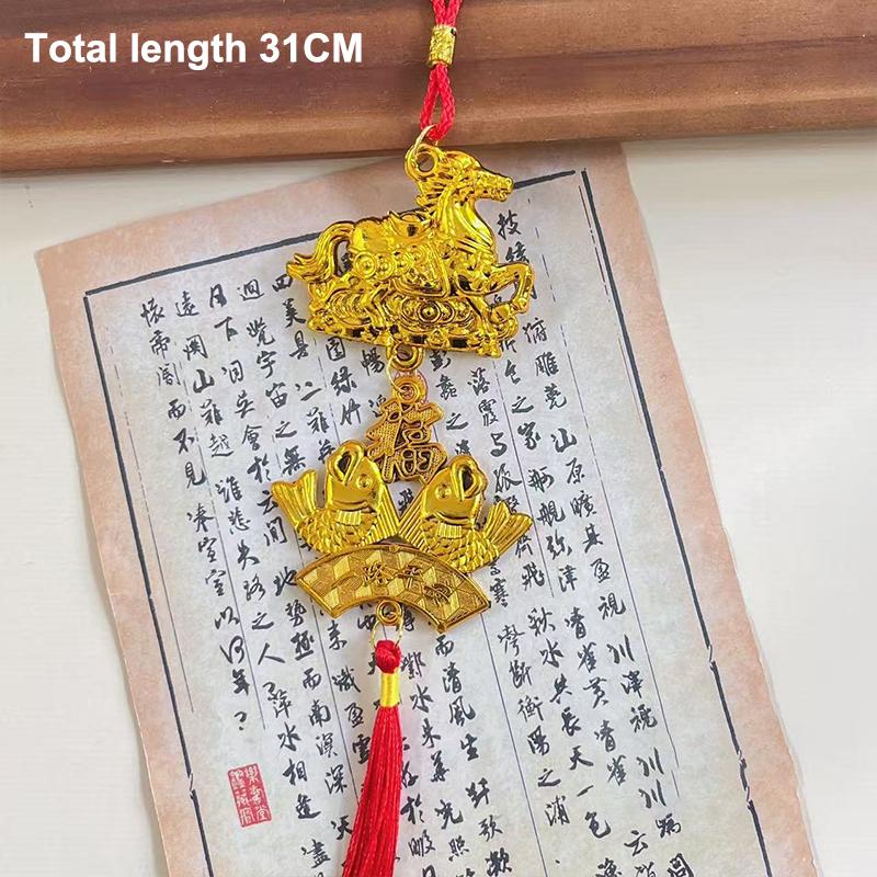 1/8 Pcs 2026 Year Of The Horse Wall Hanging Ornament Chinese New Year Lucky Decor Accessories Housewarming Small Pendant Gifts