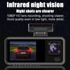 2/3-Kanal WIFI Auto DVR, Hochauflösende 1080P In-Car Dashcam mit drei Kameras, Videoaufzeichnung.
