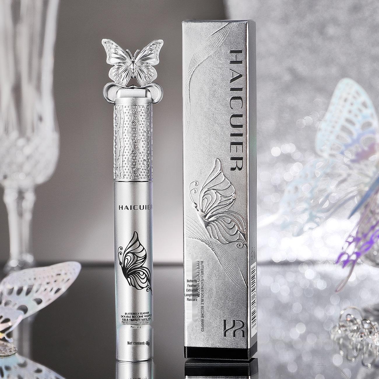 

Haitrier Butterfly Wing Mascara: Extra Volume, Delicate, Silky, Smudge-Proof, Waterproof, Sweat-Proof, Curling Formula.