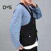 Summer Casual Waistcoat Bag Adjustable Shoulder Straps Solid Color Vest Bag Pockets Zipper Placket Outdoor Shoulder Backpack