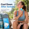 Disposable Cooling Gel Patch 10H Non Woven Ice Sticker for Summer Heat Relief Outdoor Camping Hiking Body Cooling Care Pad Use