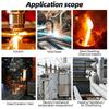 Non-contact Infrared Thermometer -40°C~1600°C High Temperature Meter with K-type Probe Laser Pyrometer Adjust Emissivity