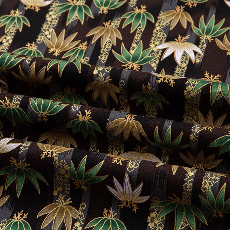 

Ткань с бронзированием в японском стиле, напечатанная в сакуру, хлопчатобумажная ткань для поделок, кимоно ханфу, сумки для кукол, швейные изделия, пэчворк, материал 1M