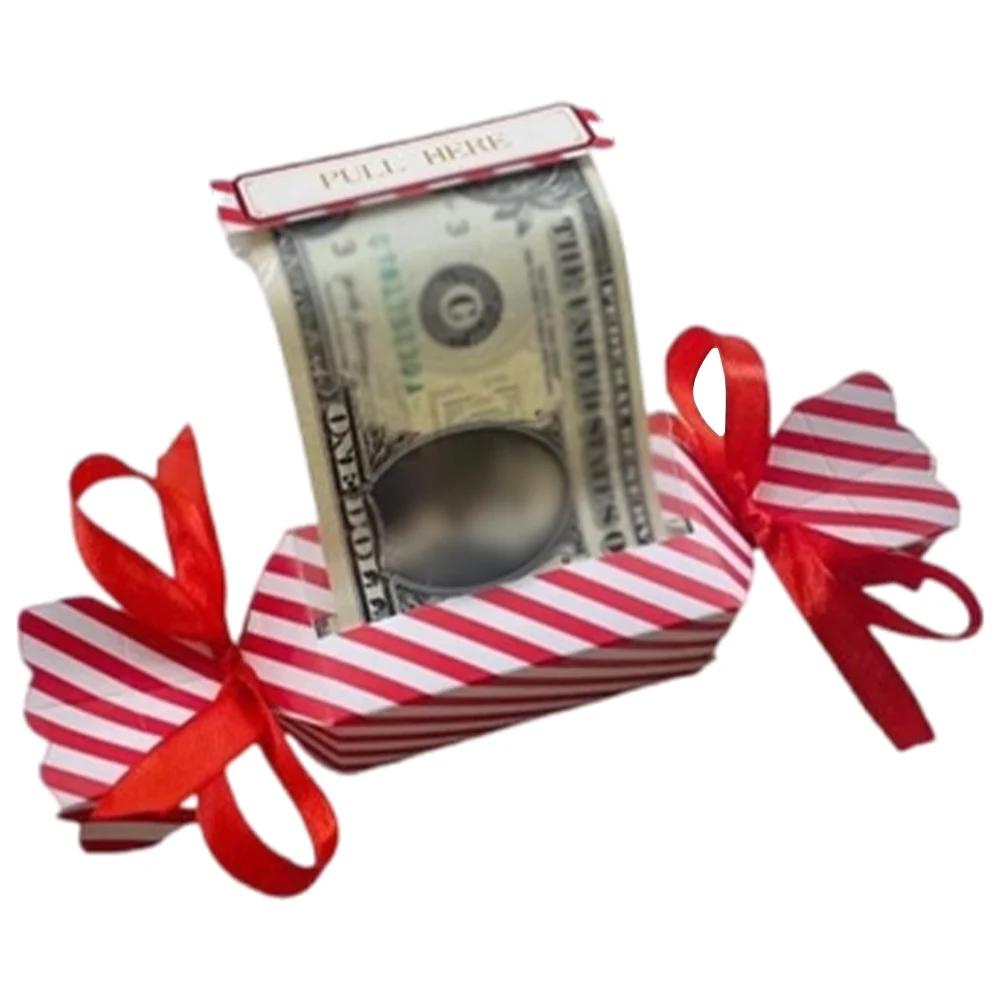 Christmas Surprise Money Pull Pouch DIY Cash Gift Pull Pouch Money Gift Holder Birthday Money Box for Cash Gift Pull