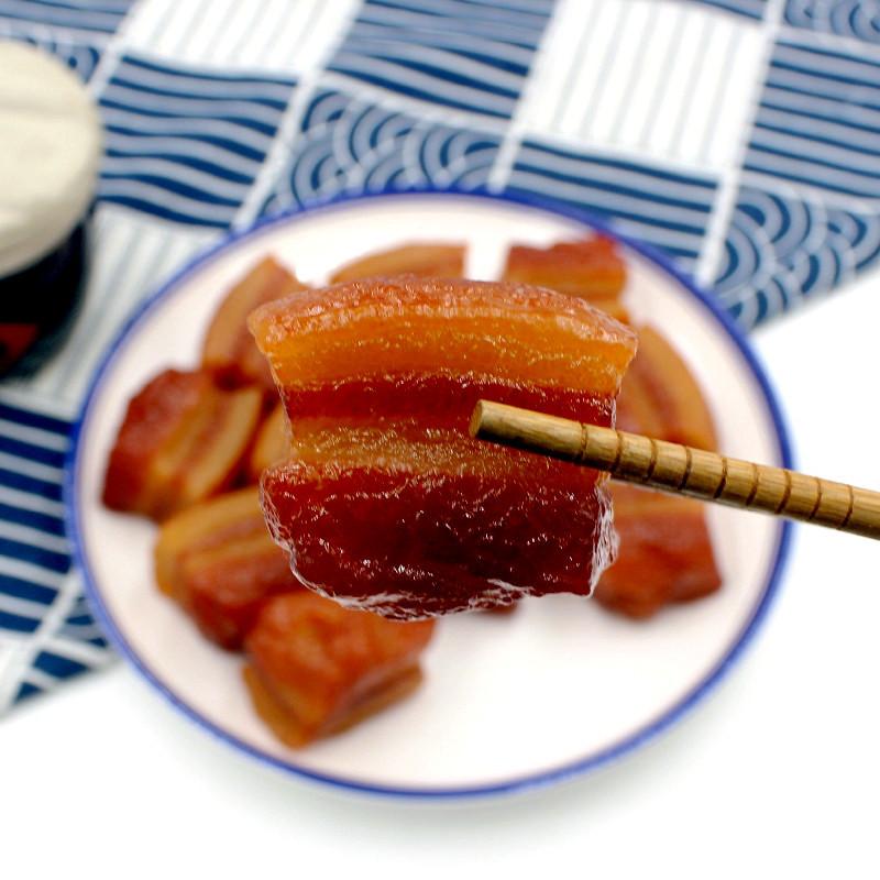 1Pc Artificial Foods Simulation Braised Pork Meat Product Model Fake Pork Belly Three-layer Meat Dongpo Meat Pork Kid Toys