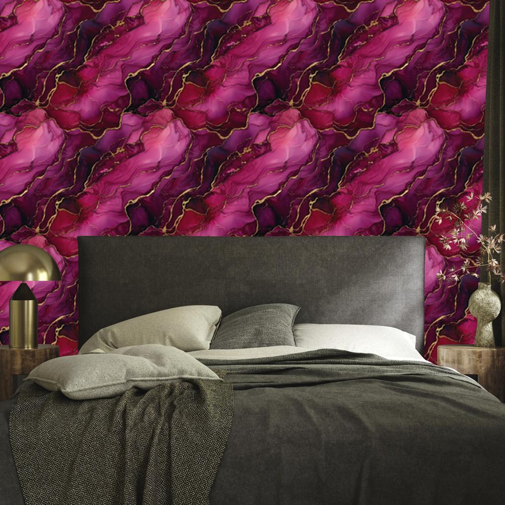 Ink wallpaper burgundy, purple, pink and burgundy 50x1000