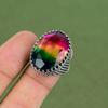 Faceted Multi Tourmaline Ring 925 Sterling Silver Ring Handmade Unique Ring Tourmaline Gemstone Jewelry Gifts For Her Available In Ring Size