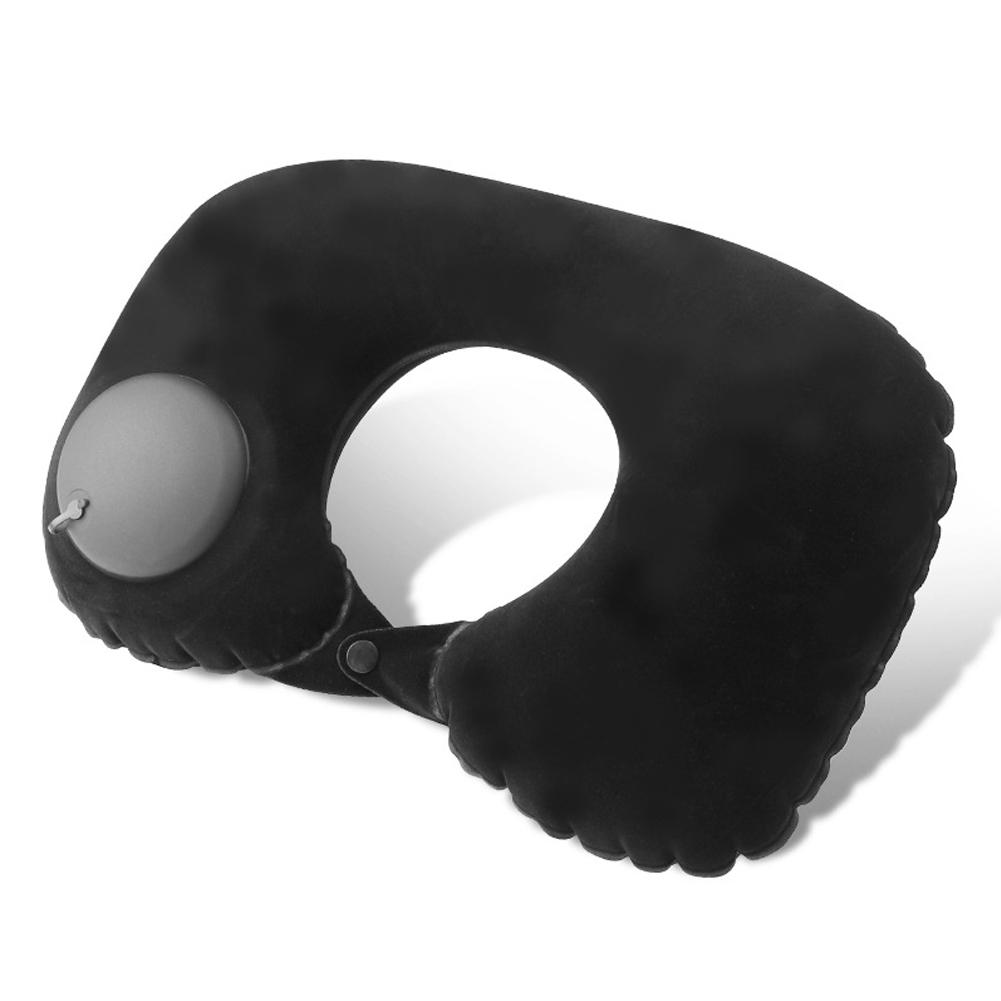 Travel Pillows Airplanes Press Type Inflatable Super Light Portable Neck Pillow U-Shape Inflatable Cervical Vertebr Pillow