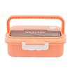 PP Lunch Storage Container 3 Compartment Thermal Lunch Box Portable Food Container  For Picnics