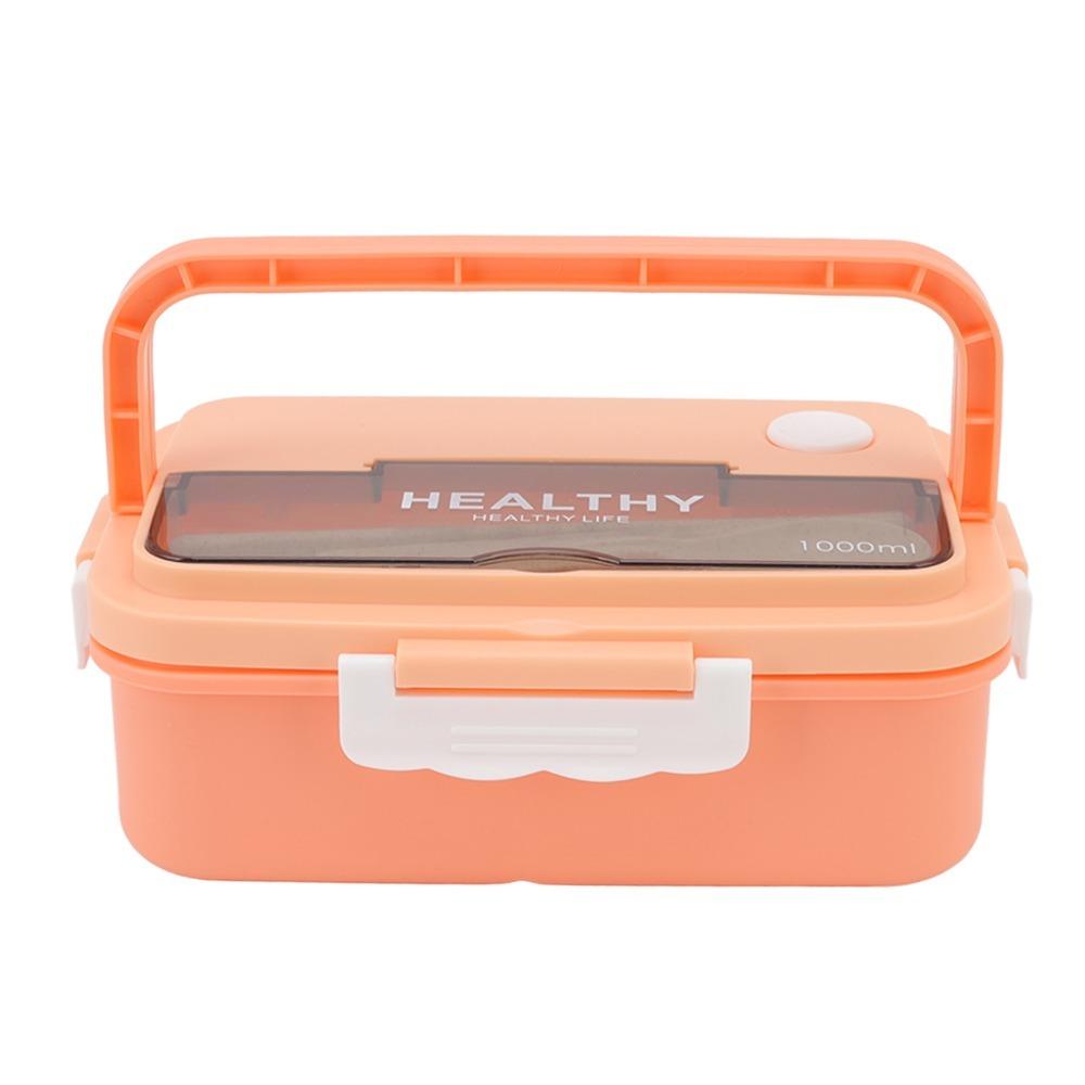 PP Lunch Storage Container 3 Compartment Thermal Lunch Box Portable Food Container  For Picnics