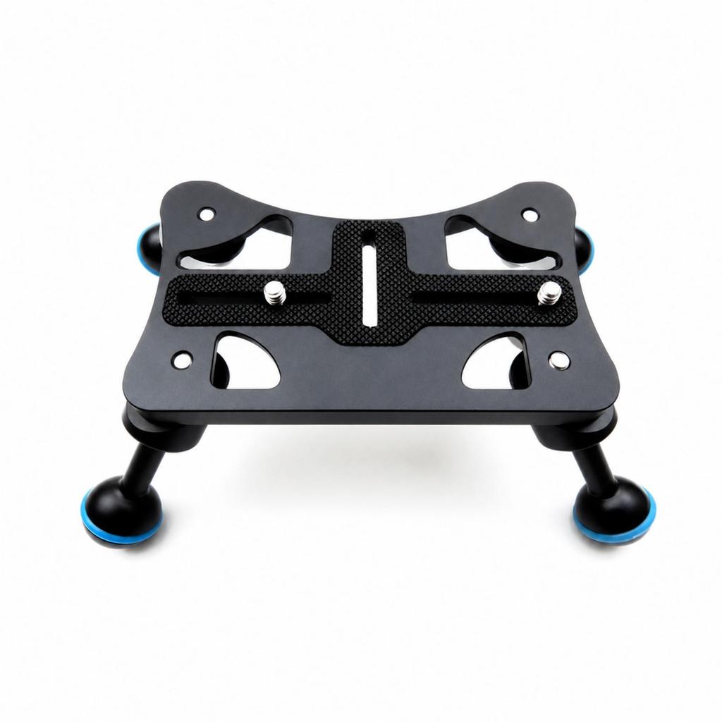 Chassis with 1/4 Mount Stable Four-Leg Stand Mounting Base for Photographers,