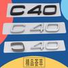 3D Premium C30 C40 Letters for Sweden SUV Off Road Car Engine Hood Fender Trunk Tail Rear Decal Emblem Badge Sticker