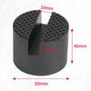 Durable Car Jack Rubber Pad Slotted Rail Hydraulic Slotted Jack Stand Pad Wear Resistant Floor Lifting Rubber Pad