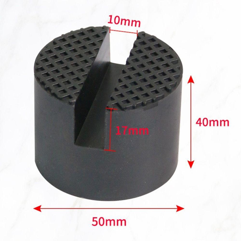 Durable Car Jack Rubber Pad Slotted Rail Hydraulic Slotted Jack Stand Pad Wear Resistant Floor Lifting Rubber Pad
