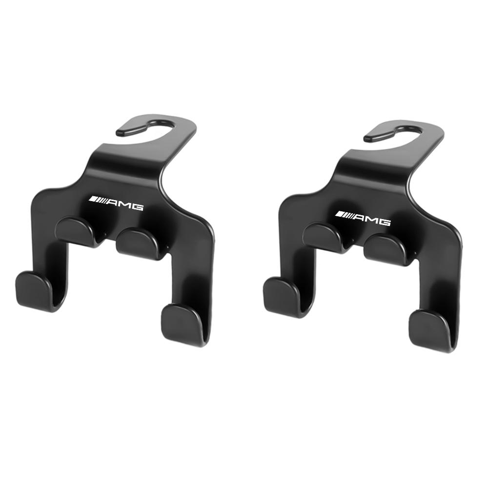 OZQU2 Car Seat Back Hook Organizer Holder Storage Hanging Clips For Mercedes Benz AMG W166 GLE C167 B E A C Class W205 W176 W213 GLC