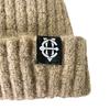 EIGHTVOLUME Ev Fleece-Lined Ribbed Short Beanie (Beige)