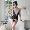 Sex Clothes Cosplay Lace Deep V Hollow Sexy Maid Outfit Maid Uniform Suit Seduction Female