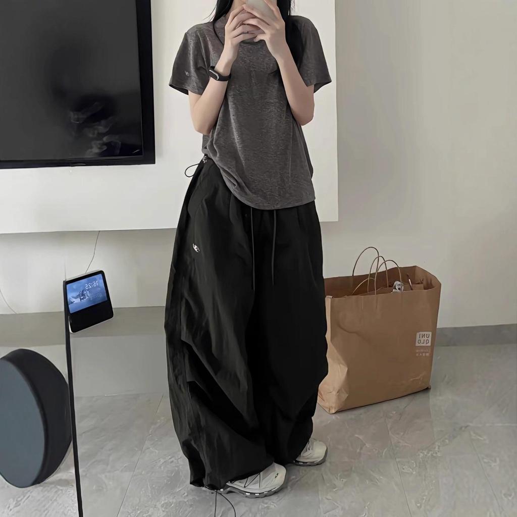 2025 Herbst Damen High-Waist Schnelltrocknende Cargohose | Lockerer, strukturierter Wide-Leg-Stil für einen lässigen Look