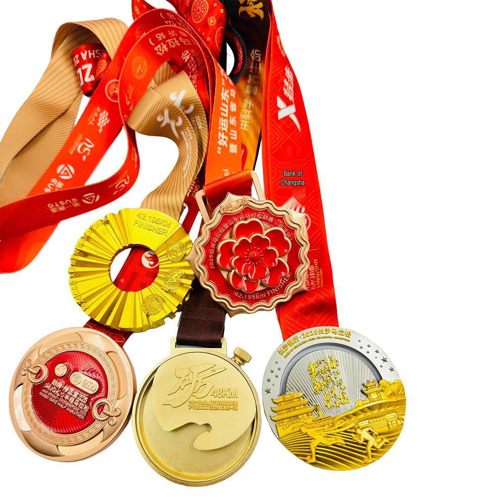 Custom 3D-Printed Metal Medals for Basketball, Football, and Campus Events - Universal Awards with Fast Shipping